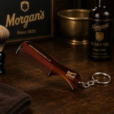 Keyring Moustache Comb